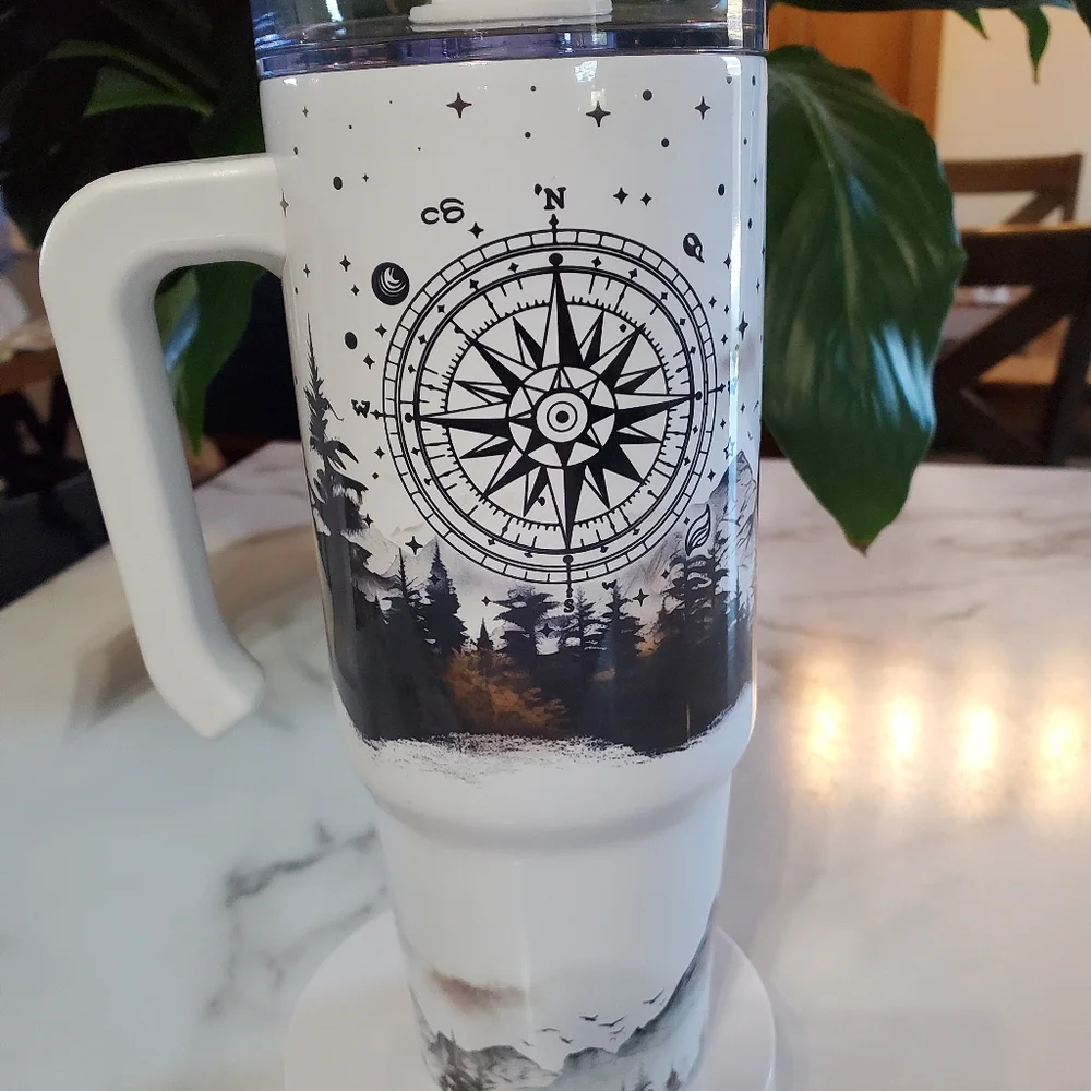 Not All Who Wander Are Lost 40oz Traveler Tumbler 💜sale